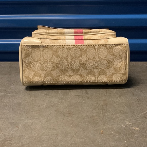 *RARE* Coach Heritage Stripe Satchel - Picture 5 of 11